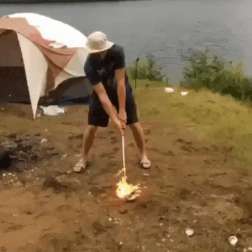 Доигрался в гольф с огнем